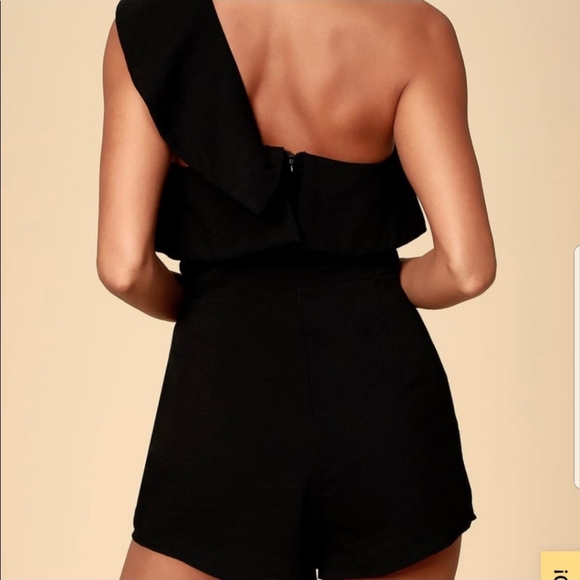 Lulu's Butterfly Effect One Shoulder Romper - Picture 3 of 16